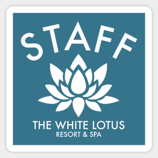 White Lotus Staff Sticker